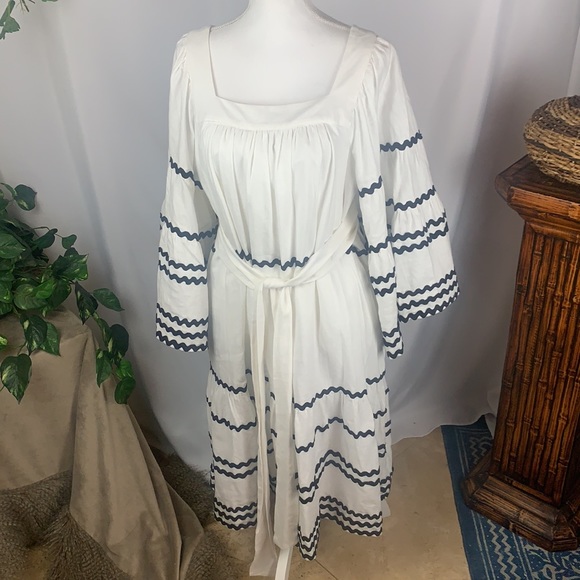 Lisa Marie Fernandez for Target Ric Rac Flare Sleeve Black and White Dress - Picture 16 of 16